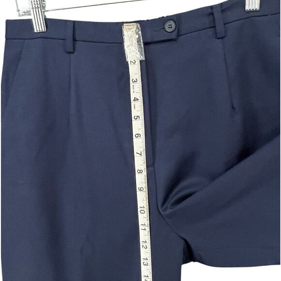 Vintage Pendleton Pants Women 12 Blue Virgin Wool High Rise Trouser Timeless USA - Picture 7 of 14